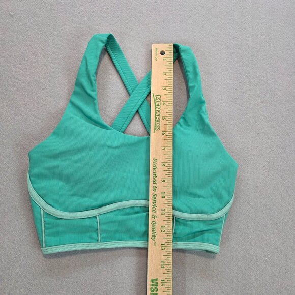 Wilo The Label Ribbed Outline Racerback Sports Bra Mint Green Active Workout Sm - Picture 11 of 12
